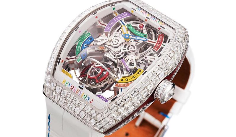 法穆蘭Vanguard七日動力存儲鏤空腕表（圖）